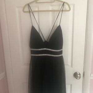 Glam cross back dress